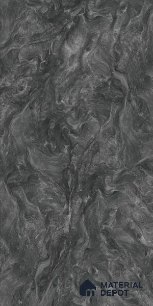 Marble Wall & Floor Tile TL 05310 F Aurelio Matrix Dark 4 ft x 2 ft Vitrified High Gloss Finish - 9 mm | Suitable for Living Room, Bedroom, Feature / Accent Walls & Highlighter Wall (Sample)