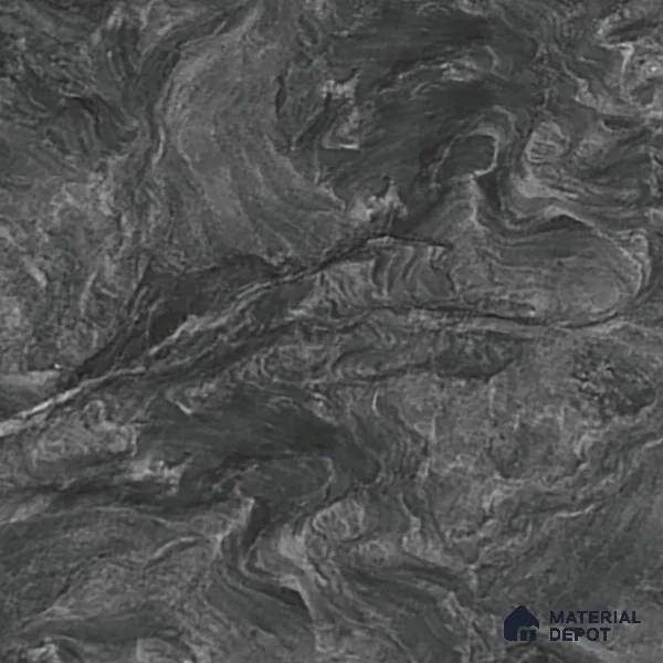 Marble Wall & Floor Tile TL 05310 F Aurelio Matrix Dark 4 ft x 2 ft Vitrified High Gloss Finish - 9 mm | Suitable for Living Room, Bedroom, Feature / Accent Walls & Highlighter Wall (Sample)