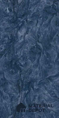Marble Wall & Floor Tile TL 05310 Aurelio Matrix Blue 4 ft x 2 ft Vitrified High Gloss Finish - 9 mm | Suitable for Living Room, Bedroom, Feature / Accent Walls & Highlighter Wall