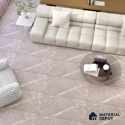 Marble Wall & Floor Tile TL 06324 Radiant Stone 4 ft x 2 ft Vitrified Matte Finish - 9 mm (Random Design 4) | Suitable for Living Room, Bedroom, Bathroom & Kitchen