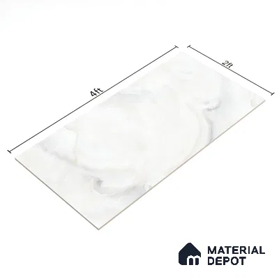 Budget Friendly Marble Wall & Floor Tile Value for Money TL 05937 Terravia Alaskara Onyx 4 ft x 2 ft - Vitrified  Glossy Finish - 8.5 mm | 3 Random Designs | Suitable for Living Room, Bedroom & Bathroom (Sample)