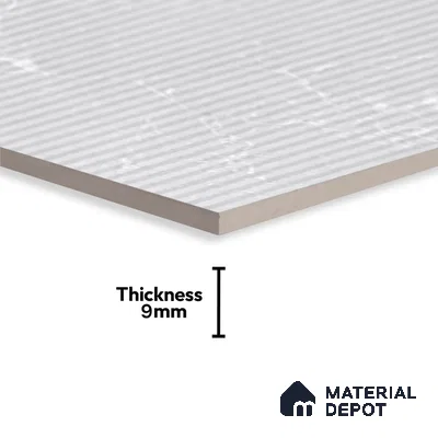Marble Wall Tile TL 06781 B Terra Mirage HL1 2 ft x 1 ft Light Grey Ceramic Glossy Finish Highlighter Tile - 9 mm | Ideal for Living Room, Bathroom, Kitchen