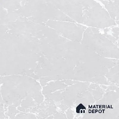 Marble Wall Tile TL 06781 C Terra Mirage Light 2 ft x 1 ft Light Grey Ceramic Glossy Finish Plain Tile - 9 mm | Ideal for Living Room, Bathroom, Kitchen