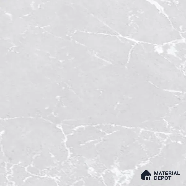 Marble Wall Tile TL 06781 C Terra Mirage Light 2 ft x 1 ft Light Grey Ceramic Glossy Finish Plain Tile - 9 mm | Ideal for Living Room, Bathroom, Kitchen