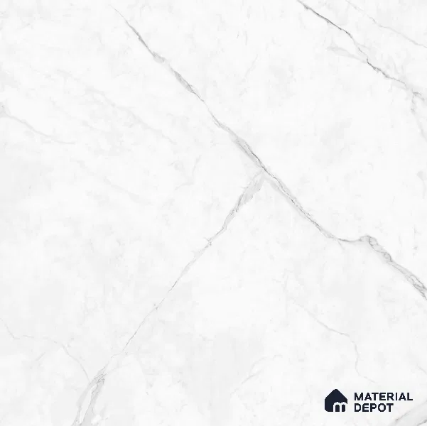 Marble Look Floor & Wall Tile TL 06152 Bellatrix 2 ft x 2 ft Sinker Finish Vitrified Tile - 9 mm | Suitable For Living Room, Dining, Bathroom & Kitchen | Please Expect a Slight Variation of Pattern