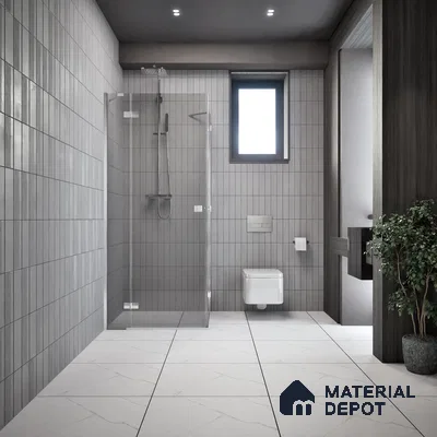 Marble Look Floor & Wall Tile TL 06152 Bellatrix 2 ft x 2 ft Sinker Finish Vitrified Tile - 9 mm  | Suitable For Living Room, Dining, Bathroom & Kitchen | Please Expect a Slight Variation of Pattern