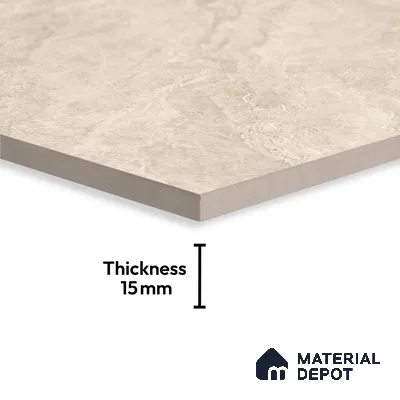 Marble Floor Tile TL 10445 Arena Dune Edl 6 ft x 4 ft Carving High Gloss Finish Vitrified Large Format Tile - 15 mm | Suitable for Living Room, Bedroom, Bathroom | Adhesive and Spacers Must be Used During Installation