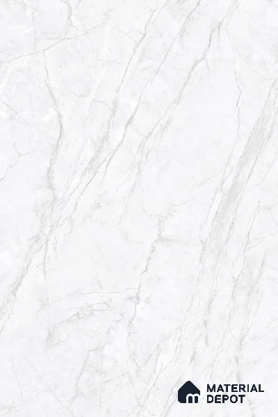 Marble Floor Tile TL 10443 Calacatta Oro 6 ft x 4 ft Carving High Gloss Finish Vitrified Large Format Tile - 15 mm | Suitable for Living Room, Bedroom, Bathroom | Adhesive and Spacers Must be Used During Installation