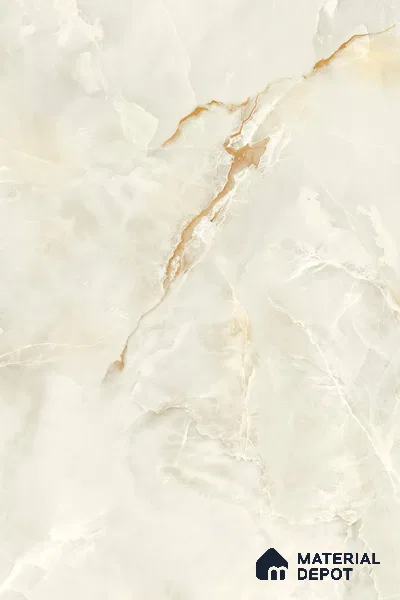 Marble Floor Tile TL 10447 Cloudy Onyx 6 ft x 4 ft Carving High Gloss Finish Vitrified Large Format Tile - 15 mm | Suitable for Living Room, Bedroom, Bathroom | Adhesive and Spacers Must be Used During Installation