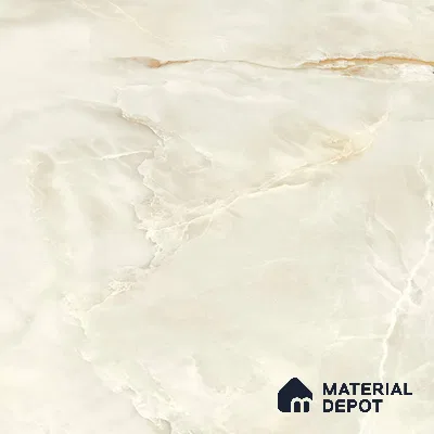 Marble Floor Tile TL 10447 Cloudy Onyx 6 ft x 4 ft Carving High Gloss Finish Vitrified Large Format Tile - 15 mm | Suitable for Living Room, Bedroom, Bathroom | Adhesive and Spacers Must be Used During Installation