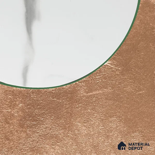 Marble Wall Handmade Tile TL 05871 B Copper Copper Marble 197 mm x 197 mm Vitrified - 9 mm | Random Mix Patterns | Suitable For Living Room, Bedroom, Kitchen