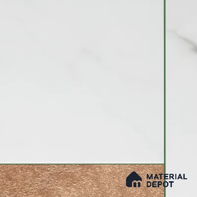 Marble Wall Handmade Tile TL 05871 B Copper Copper Marble 197 mm x 197 mm Vitrified - 9 mm | Random Mix Patterns | Suitable For Living Room, Bedroom, Kitchen