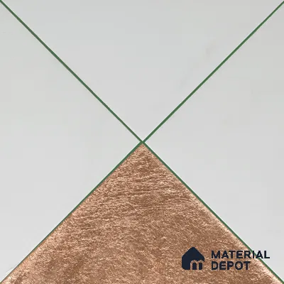 Marble Wall Handmade Tile TL 05871 B Copper Copper Marble 197 mm x 197 mm Vitrified - 9 mm | Random Mix Patterns | Suitable For Living Room, Bedroom, Kitchen