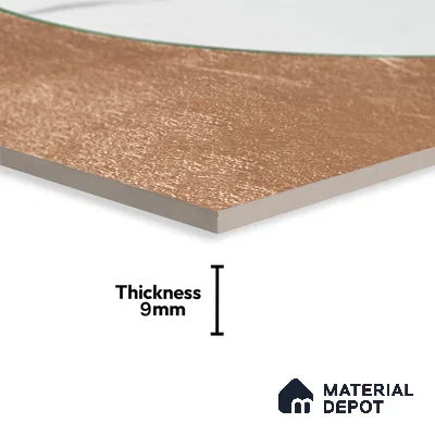 Marble Wall Handmade Tile TL 05871 B Copper Copper Marble 197 mm x 197 mm Vitrified - 9 mm | Random Mix Patterns | Suitable For Living Room, Bedroom, Kitchen