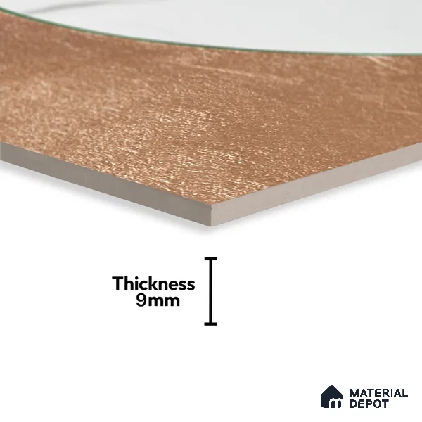 Marble Wall Handmade Tile TL 05871 B Copper Copper Marble 197 mm x 197 mm Vitrified - 9 mm | Random Mix Patterns | Suitable For Living Room, Bedroom, Kitchen
