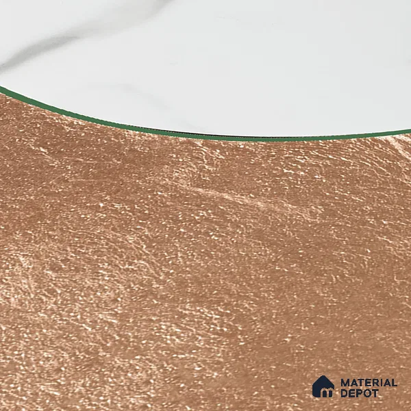 Marble Wall Handmade Tile TL 05871 B Copper Copper Marble 197 mm x 197 mm Vitrified - 9 mm | Random Mix Patterns | Suitable For Living Room, Bedroom, Kitchen