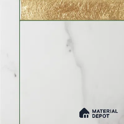 Marble Wall Handmade Tile TL 05871 Gold Golden Marble 197 mm x 197 mm Vitrified - 9 mm | Random Mix Patterns | Suitable For Living Room, Bedroom, Kitchen