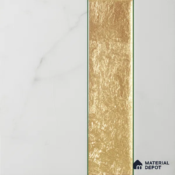 Marble Wall Handmade Tile TL 05871 Gold Golden Marble 197 mm x 197 mm Vitrified - 9 mm | Random Mix Patterns | Suitable For Living Room, Bedroom, Kitchen