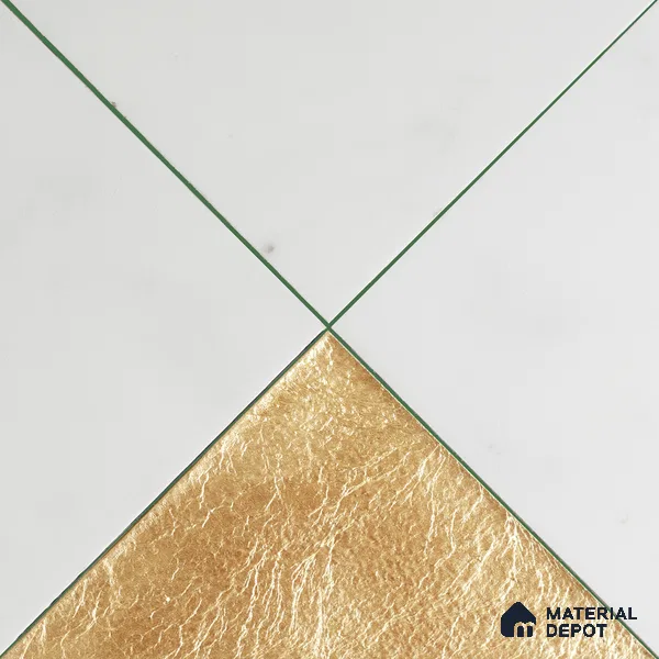 Marble Wall Handmade Tile TL 05871 Gold Golden Marble 197 mm x 197 mm Vitrified - 9 mm | Random Mix Patterns | Suitable For Living Room, Bedroom, Kitchen