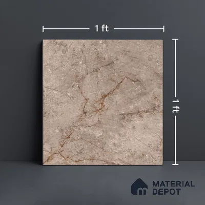 Marble Matching Floor Tile TL 05485 D Lustra Allure Storm 1 ft x 1 ft Ceramic Antiskid Matte Finish - 9 mm | Suitable for Bathroom, Kitchen (Sample)