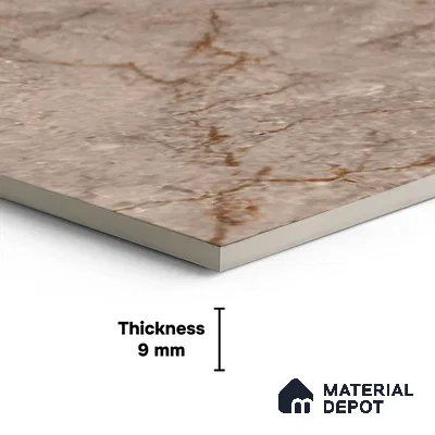 Marble Matching Floor Tile TL 05485 D Lustra Allure Storm 1 ft x 1 ft Ceramic Antiskid Matte Finish - 9 mm | Suitable for Bathroom, Kitchen (Sample)