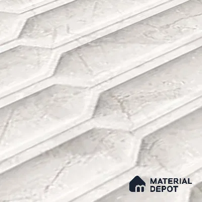 Marble Wall Tile TL 05474 B Lustra Charm Pearl Decor 2 ft x 1 ft Ceramic Satin Finish - 9 mm | Suitable for Bathroom, Kitchen (Sample)