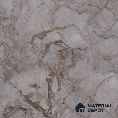 Marble Matching Floor Tile TL 05478 E Lustra Manila Ash 1 ft x 1 ft Ceramic Antiskid Matte Finish - 9 mm | Suitable for Bathroom, Kitchen
