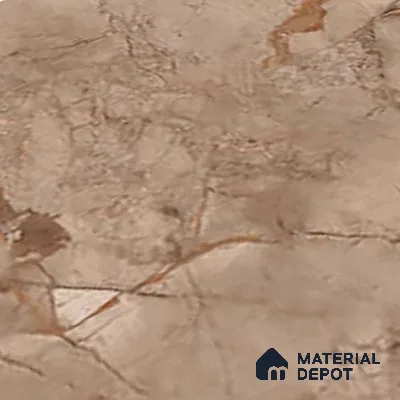 Marble Wall Tile TL 05477 C Lustra Manila Almond 2 ft x 1 ft Ceramic Satin Finish - 9 mm | Suitable for Bathroom, Kitchen
