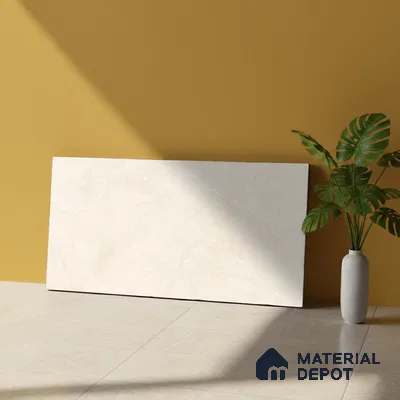 Marble Wall Tile TL 05471 Lustra Mesa Crema 2 ft x 1 ft Ceramic Satin Finish - 9 mm | Suitable for Bathroom, Kitchen