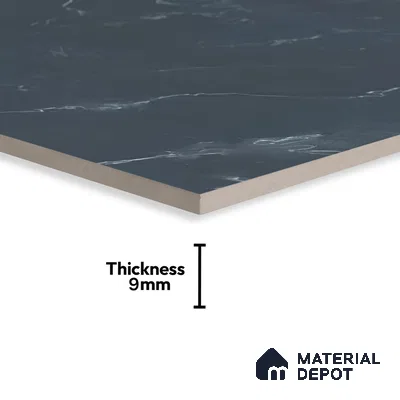 Marble Floor & Wall Tile TL 05812 C Gravier Soft Voila 2 ft x 4 ft Vitrified High Gloss Finish - 9 mm | 4 Random Design | Suitable for Living Room, Bedroom, Bathroom (Sample)