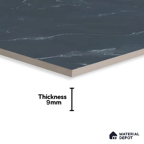 Marble Floor & Wall Tile TL 05812 C Gravier Soft Voila 2 ft x 4 ft Vitrified High Gloss Finish - 9 mm | 4 Random Design | Suitable for Living Room, Bedroom, Bathroom (Sample)