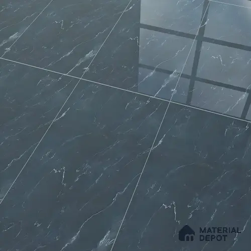 Marble Floor & Wall Tile TL 05812 C Gravier Soft Voila 2 ft x 4 ft Vitrified High Gloss Finish - 9 mm | 4 Random Design | Suitable for Living Room, Bedroom, Bathroom