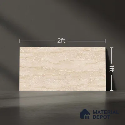 Marble Wall Tile TL 05316 B Splendore Bottichino Brynx Dark 2 ft x 1 ft Ceramic Glossy Finish - 9 mm | Suitable for Kitchen, Bathroom & Balcony Walls (Sample)