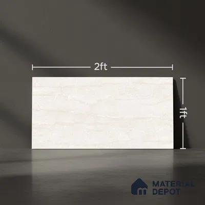 Marble Wall Tile TL 05316 Splendore Bottichino Brynx Light 2 ft x 1 ft Ceramic Glossy Finish - 9 mm | Suitable for Kitchen, Bathroom & Balcony Walls (Sample)