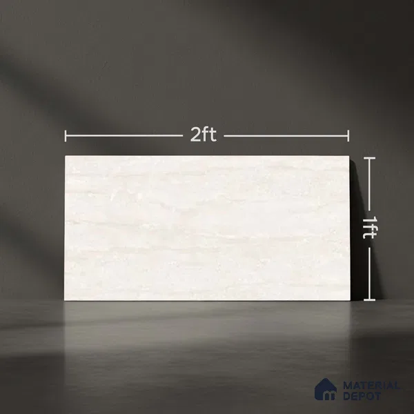 Marble Wall Tile TL 05316 Splendore Bottichino Brynx Light 2 ft x 1 ft Ceramic Glossy Finish - 9 mm | Suitable for Kitchen, Bathroom & Balcony Walls (Sample)