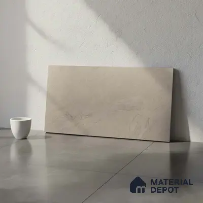 Marble Wall Tile TL 05319 Splendore Engraved Petals Light 2 ft x 1 ft Ceramic Matte Finish - 9 mm | Suitable for Kitchen, Bathroom & Balcony Walls