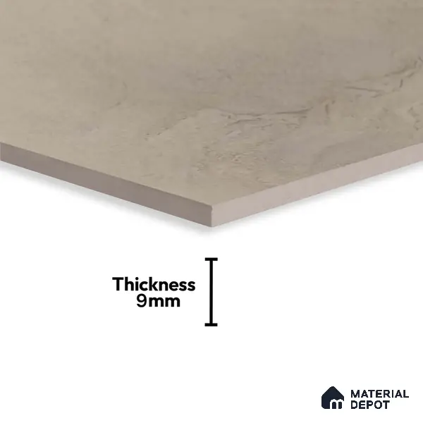 Marble Wall Tile TL 05319 Splendore Engraved Petals Light 2 ft x 1 ft Ceramic Matte Finish - 9 mm | Suitable for Kitchen, Bathroom & Balcony Walls