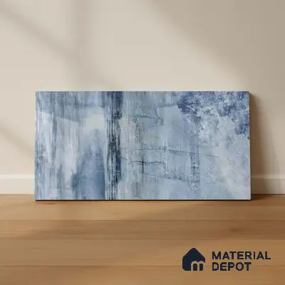 Marble Wall Tile TL 05321 C Splendore Glacier Scala Dark 2 ft x 1 ft Ceramic Glossy Finish - 9 mm | Suitable for Kitchen, Bathroom & Balcony Walls