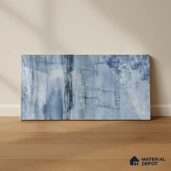 Marble Wall Tile TL 05321 C Splendore Glacier Scala Dark 2 ft x 1 ft Ceramic Glossy Finish - 9 mm | Suitable for Kitchen, Bathroom & Balcony Walls