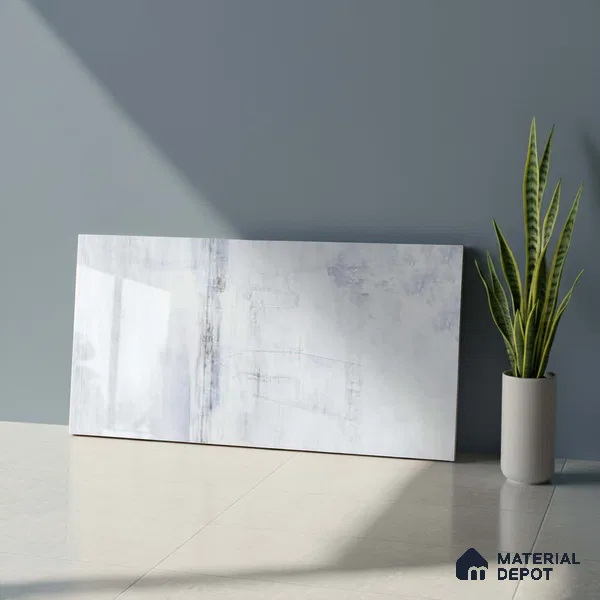 Marble Wall Tile TL 05321 Splendore Glacier Scala Light 2 ft x 1 ft Ceramic Glossy Finish - 9 mm | Suitable for Kitchen, Bathroom & Balcony Walls (Sample)