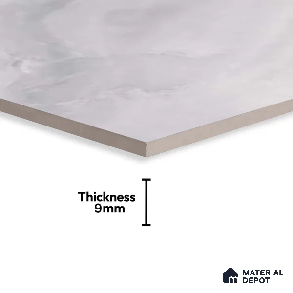 Marble Wall Tile TL 05329 C Splendore Starry Knights Dark 2 ft x 1 ft Ceramic Glossy Finish - 9 mm | Suitable for Kitchen, Bathroom & Balcony Walls