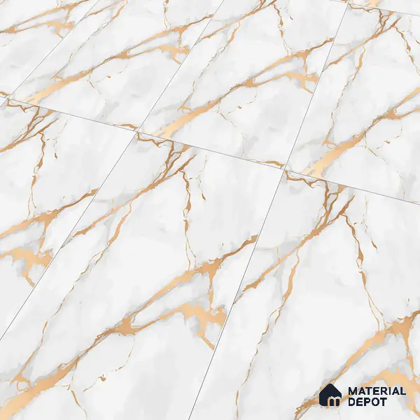 Marble Floor & Wall Tile TL 05621 Marco Golden 4 ft x 2 ft Matte Finish Vitrified Tile - 9 mm