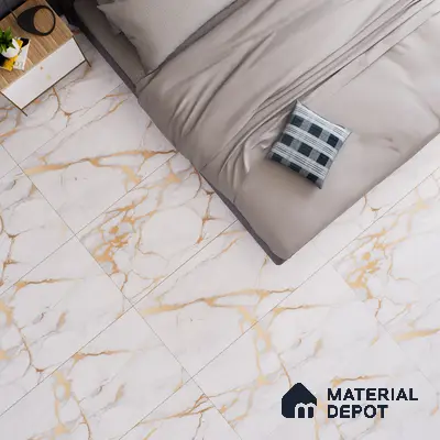 Marble Floor & Wall Tile TL 05621 Marco Golden 4 ft x 2 ft Matte Finish Vitrified Tile - 9 mm