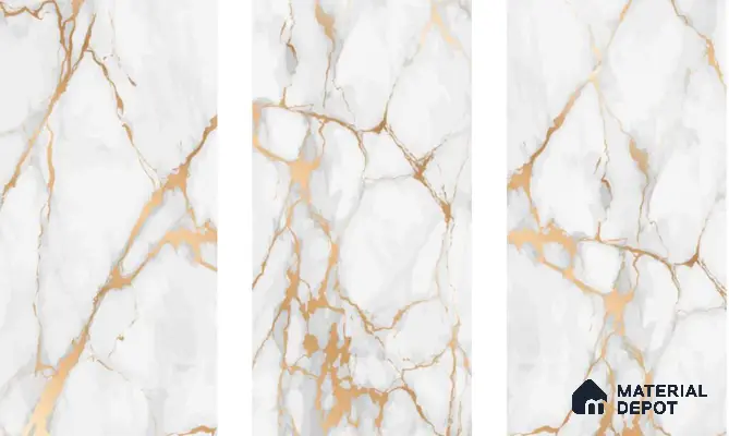 Marble Floor & Wall Tile TL 05621 Marco Golden 4 ft x 2 ft Matte Finish Vitrified Tile - 9 mm