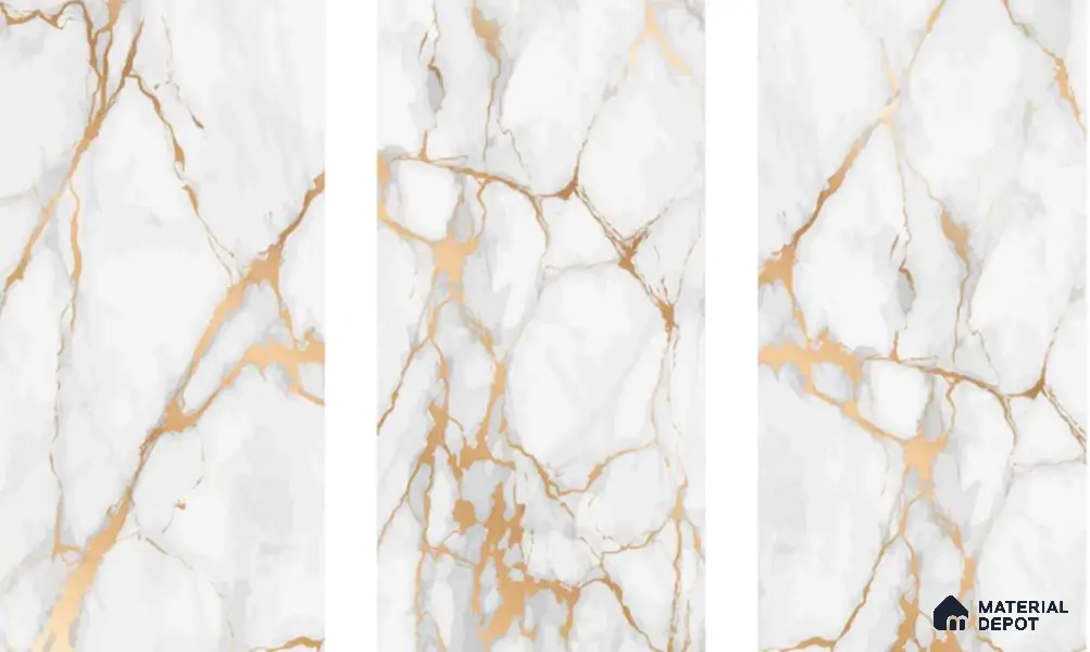 Marble Floor & Wall Tile TL 05621 Marco Golden 4 ft x 2 ft Matte Finish Vitrified Tile - 9 mm