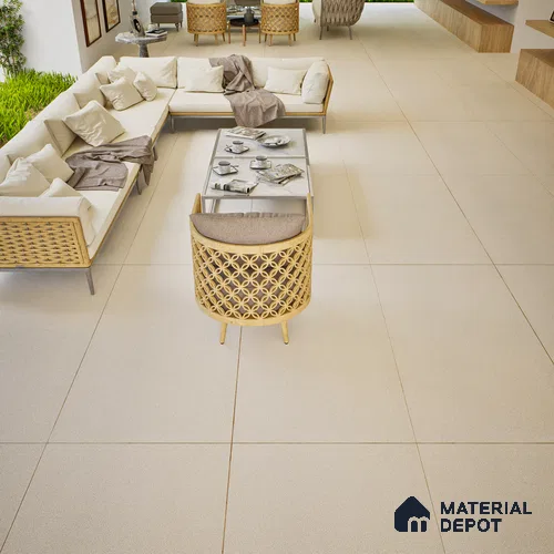 Stone Floor & Wall Tile | TL 00762 Apricot 4 ft x 2 ft Matte Finish Full Body Vitrified Tile - 9 mm | Suitable For Living Room, Bedroom, Bathroom