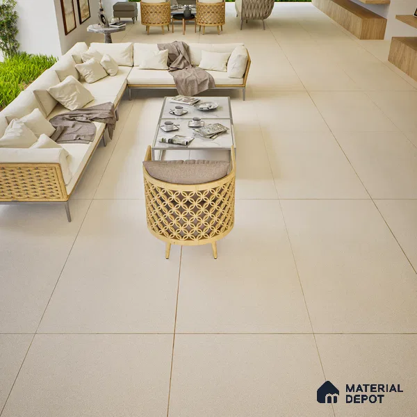 Stone Floor & Wall Tile | TL 00762 Apricot 4 ft x 2 ft Matte Finish Full Body Vitrified Tile - 9 mm | Suitable For Living Room, Bedroom, Bathroom (Sample)