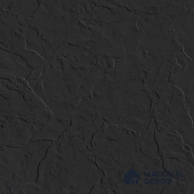 Stone Floor & Wall Tile | TL 00750 Charcoal Black Stone 4 ft x 2 ft Punch Matte Finish Full Body Vitrified Tile - 9 mm | Suitable For Living Room, Bedroom, Bathroom (Sample)
