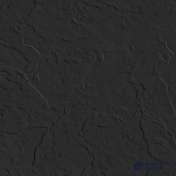 Stone Floor & Wall Tile | TL 00750 Charcoal Black Stone 4 ft x 2 ft Punch Matte Finish Full Body Vitrified Tile - 9 mm | Suitable For Living Room, Bedroom, Bathroom (Sample)