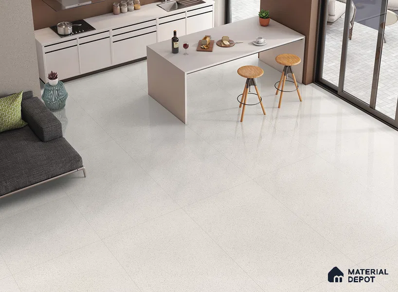 Terrazzo Full Body Floor & Wall Tile | TL 00749 Dopomine | 4 ft x 2 ft Glossy Finish Vitrified Tile - 9 mm | Suitable For Living Room, Bedroom, Kitchen